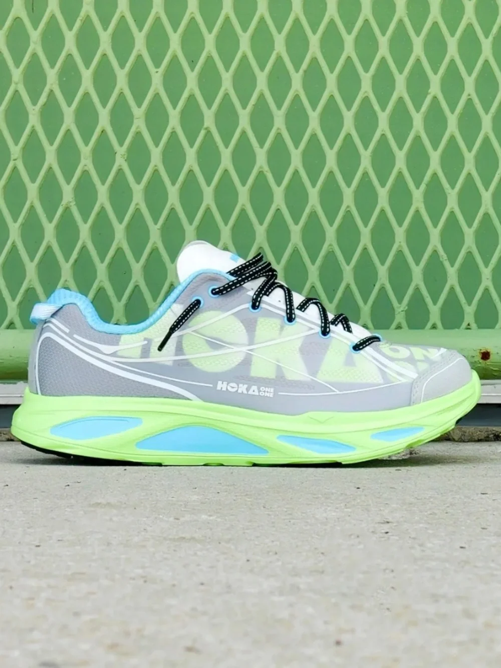 🔋HOKA U HUAKA PRO GREY NEON 🩶